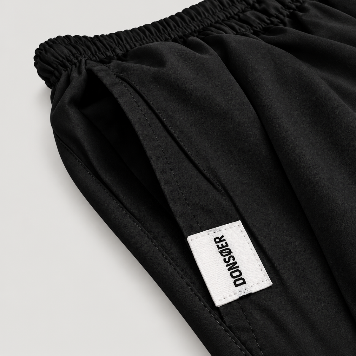 Yves Cotton Trousers – True Black