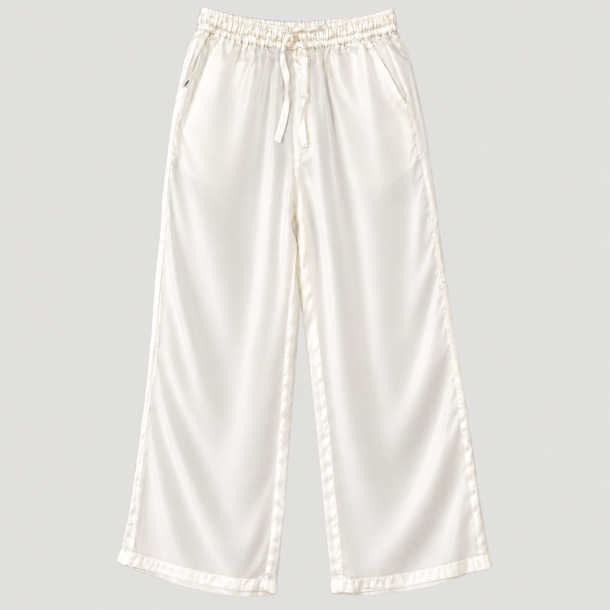 Hedvábné kalhoty Mørier – Pure White
