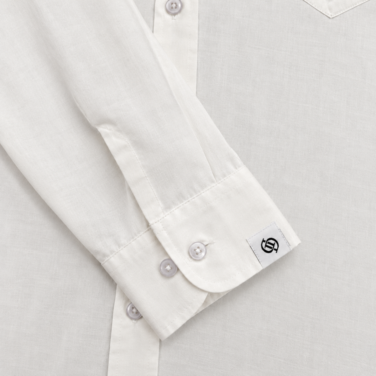 Yves Cotton Shirt – Misty White