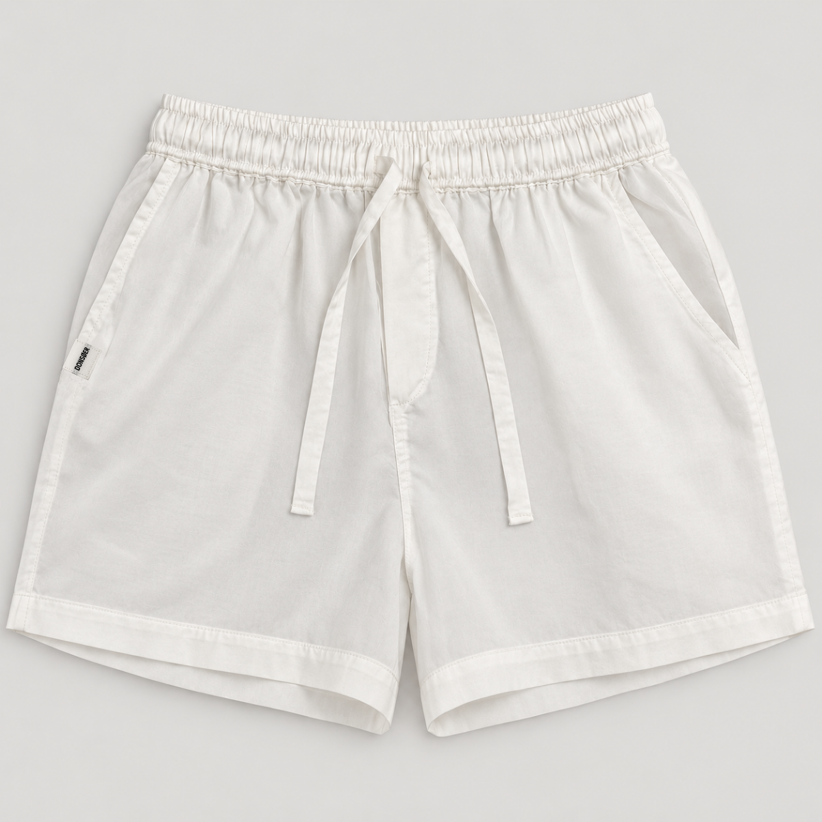 Yves Cotton Shorts – Misty White