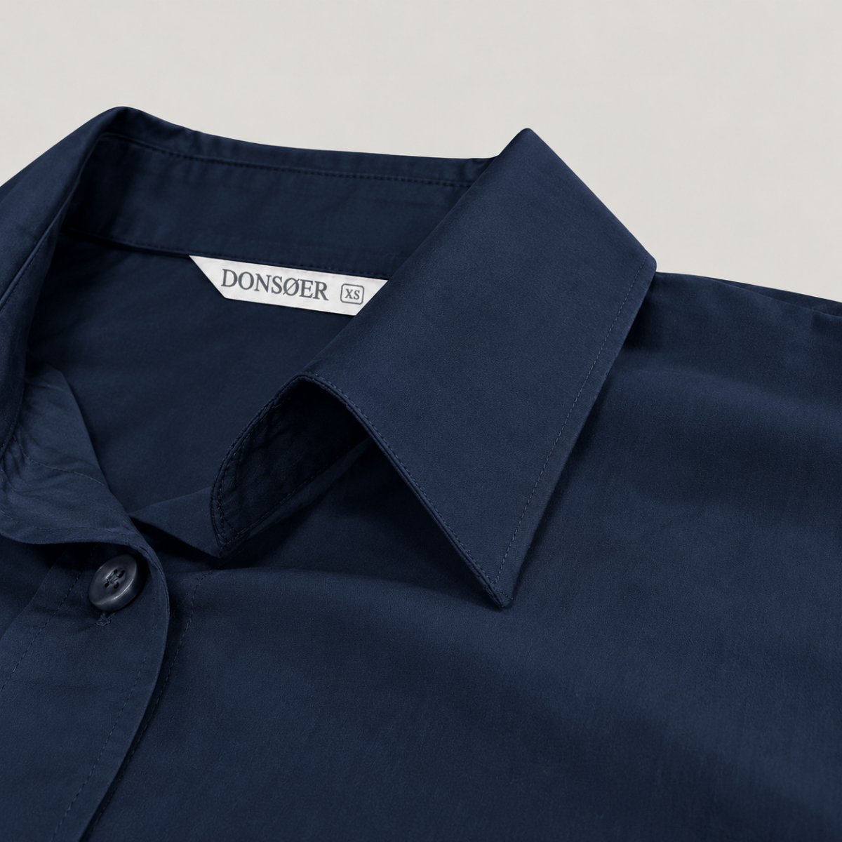Yves Cotton Shirt – Midnight Blue