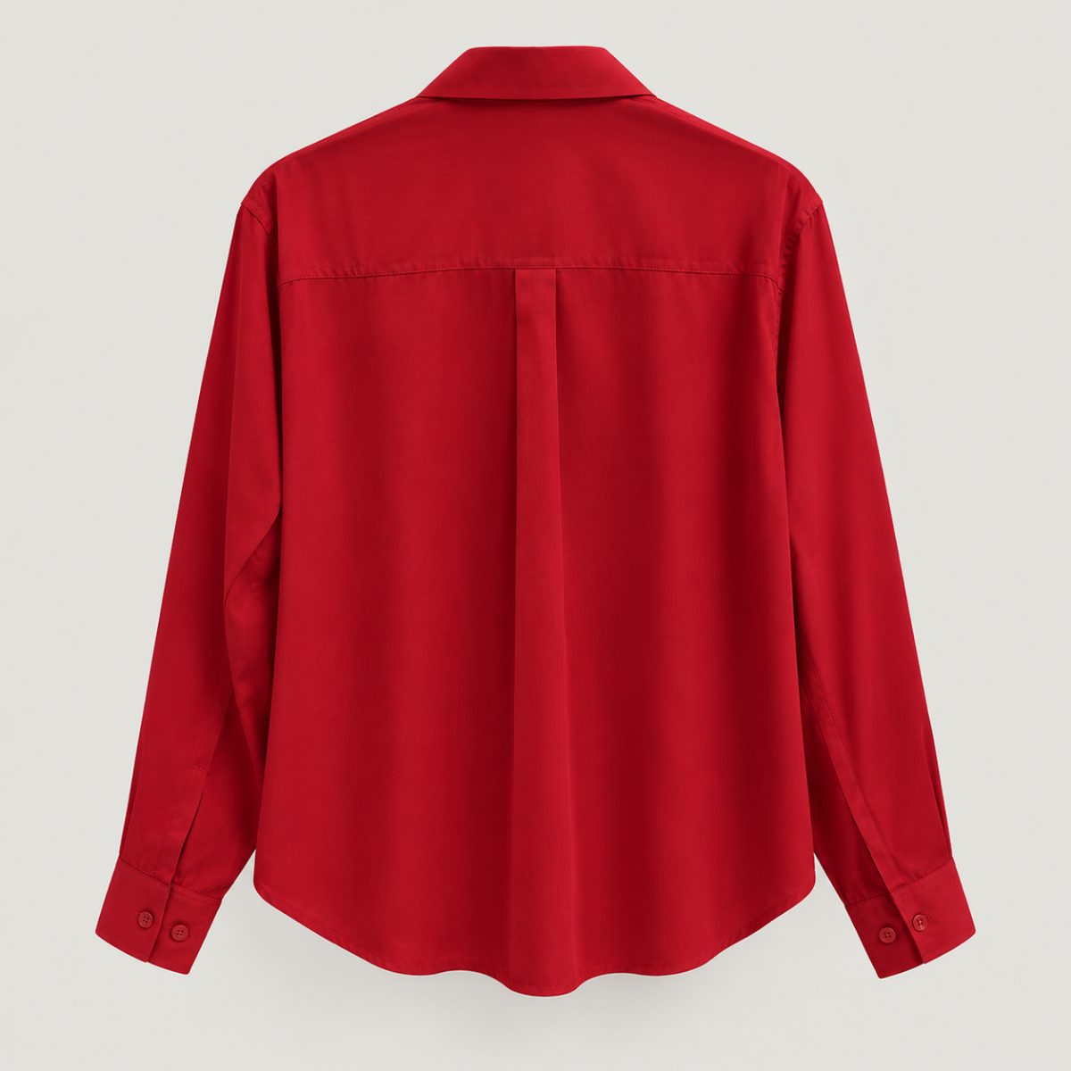 Yves Cotton Shirt – Deep Red