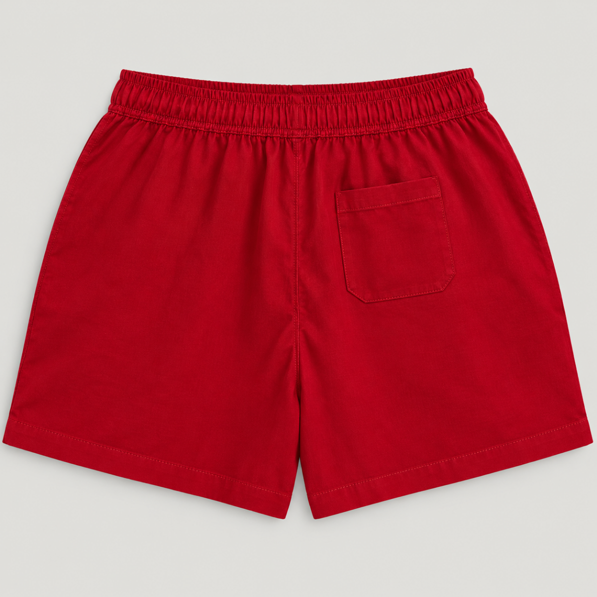 Yves Cotton Shorts – Deep Red