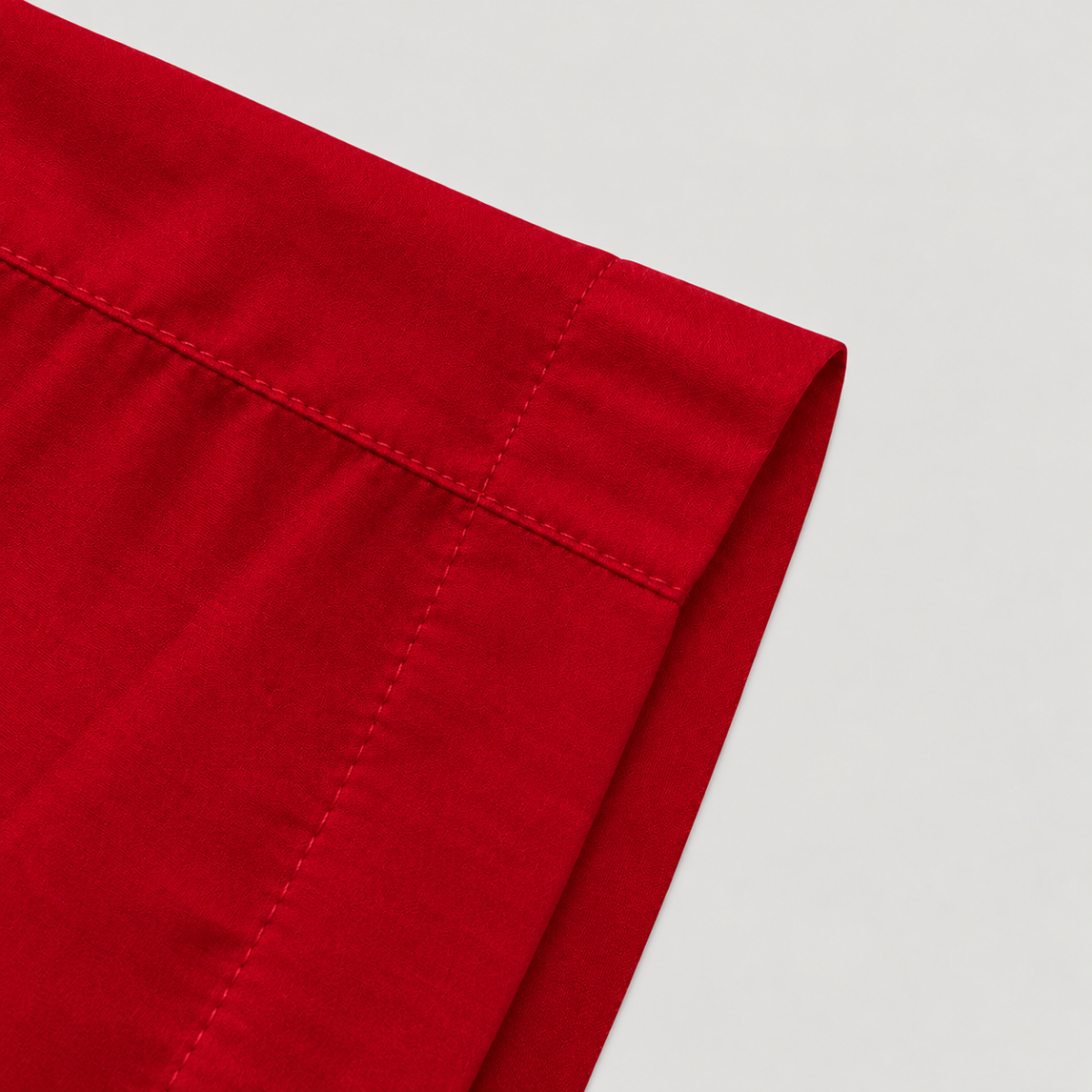 Yves Cotton Shorts – Deep Red