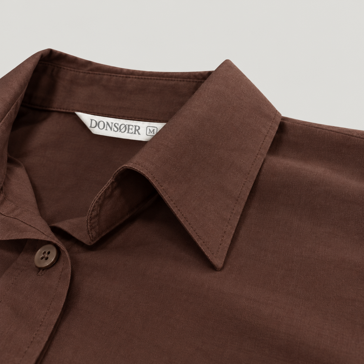 Yves Cotton Shirt – Cocoa Brown