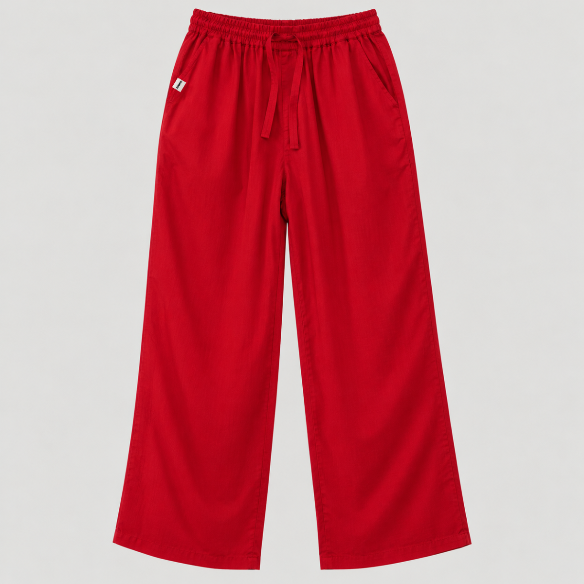 Yves Cotton Trousers – Deep Red