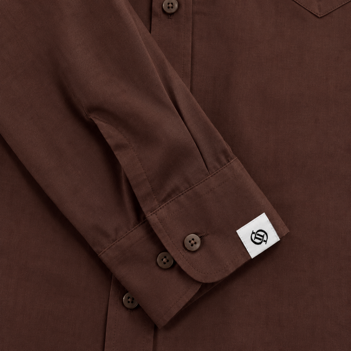 Yves Cotton Shirt – Cocoa Brown