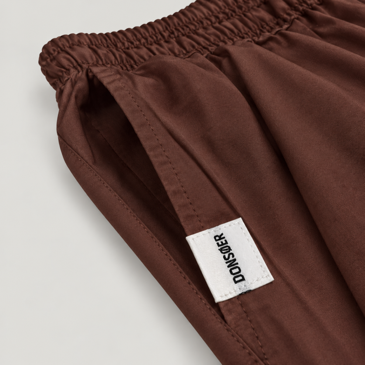 Yves Cotton Trousers – Cocoa Brown