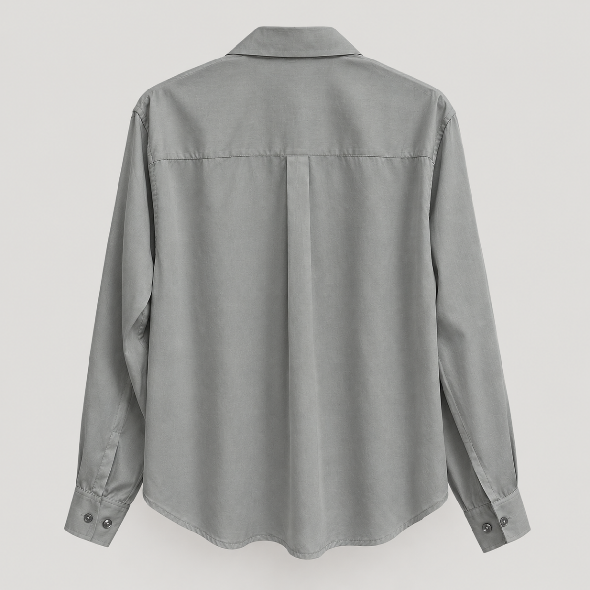 Yves Cotton Shirt – Stone Grey