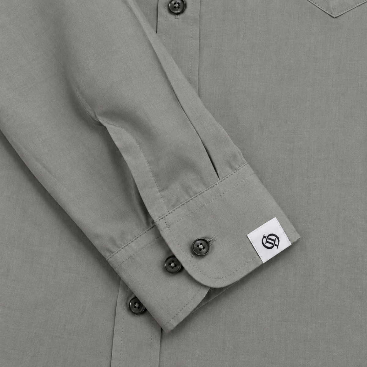 Yves Cotton Shirt – Stone Grey