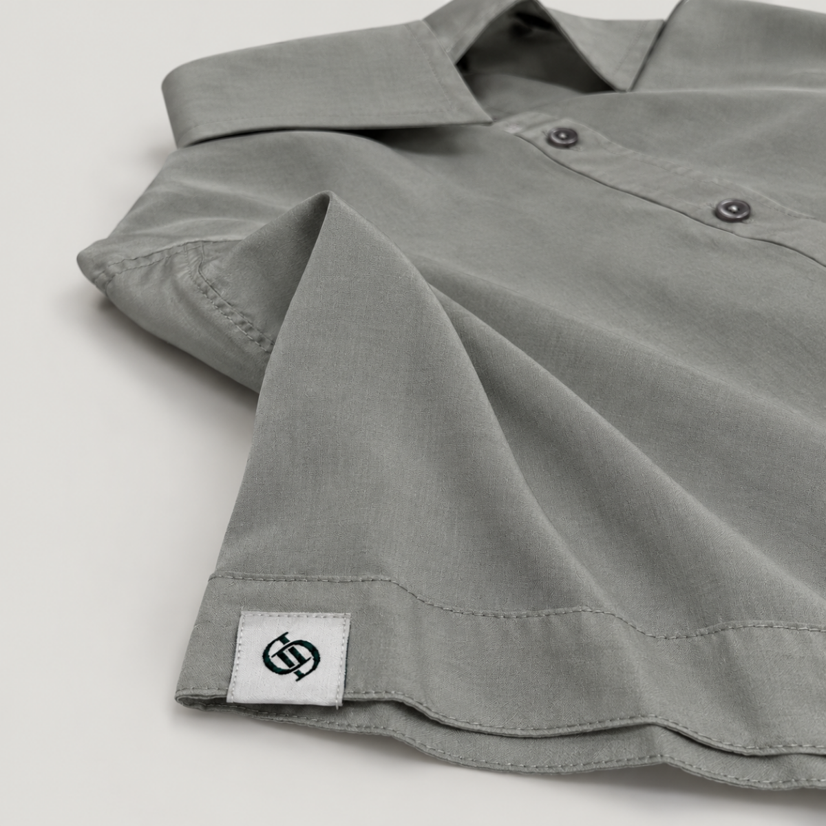 Yves Short-Sleeve Shirt – Stone Grey