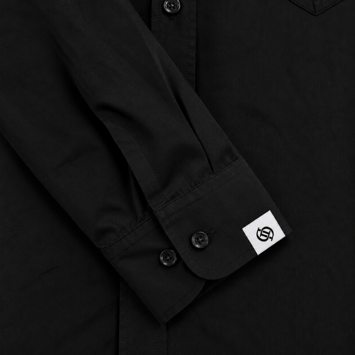 Yves Cotton Shirt – True Black