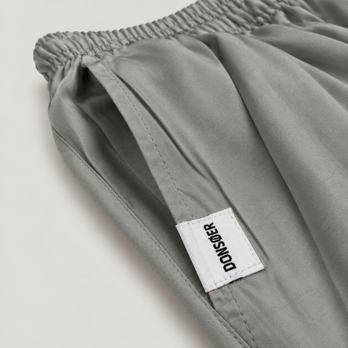 Yves Cotton Trousers – Stone Grey