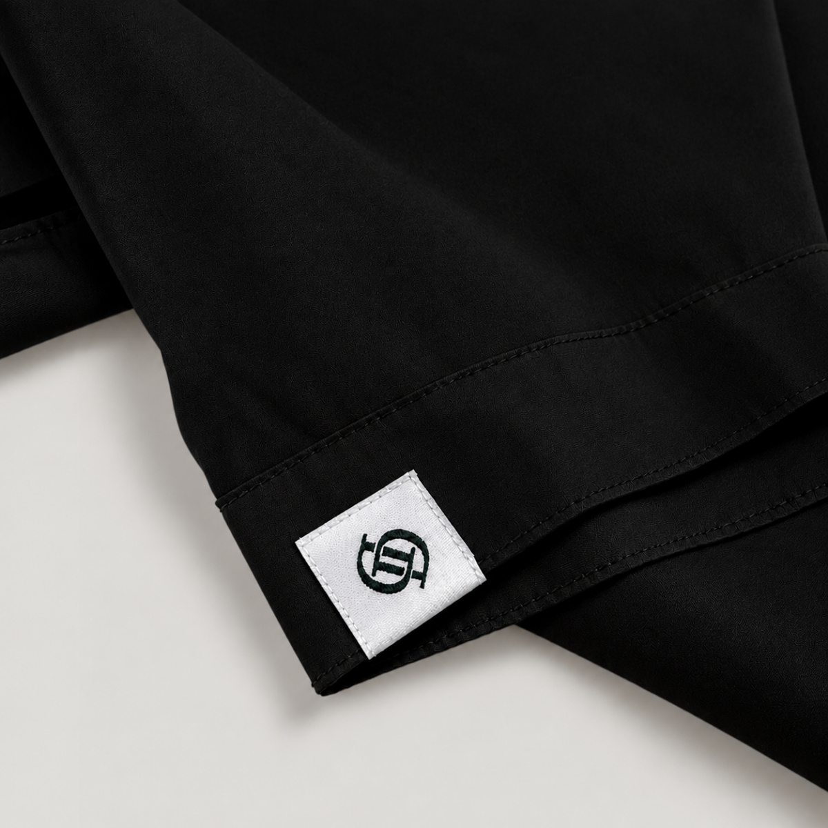 Yves Cotton Short-Sleeve Shirt – True Black