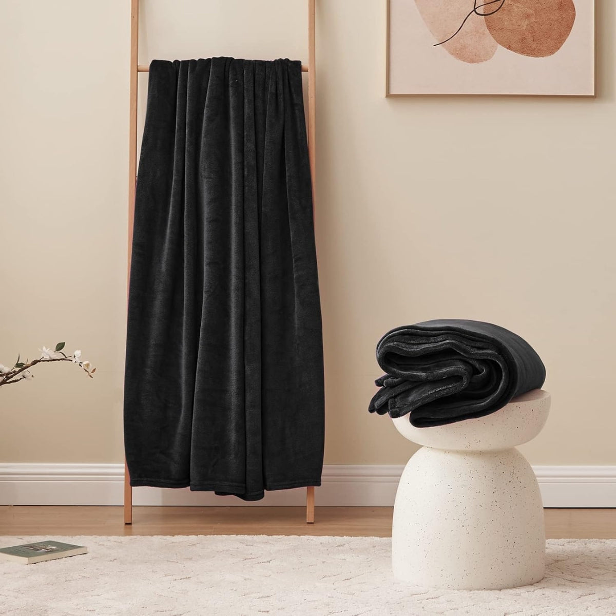 Plush blanket Vømre - Dark Night