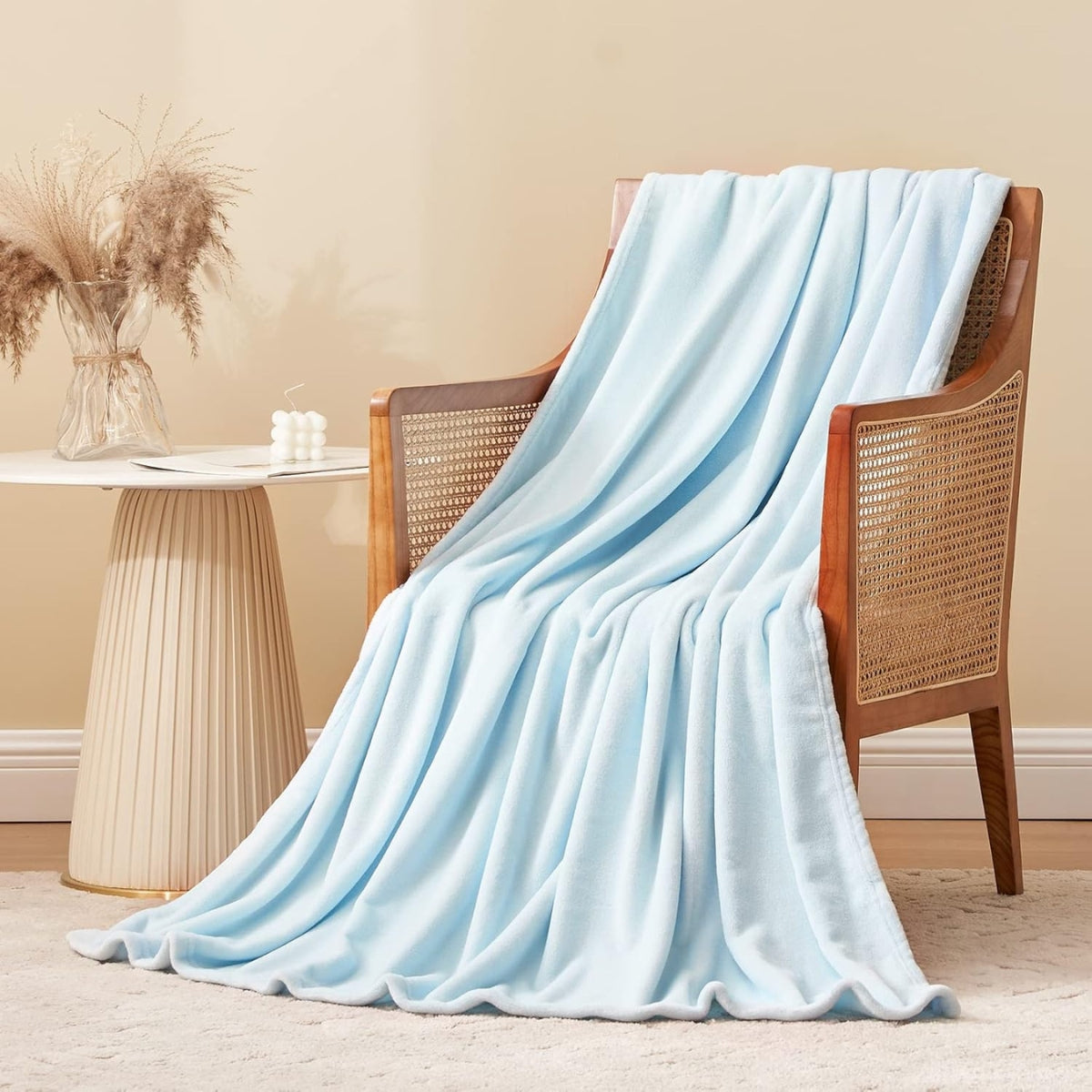 Vømre Plush Blanket - Minty Morning