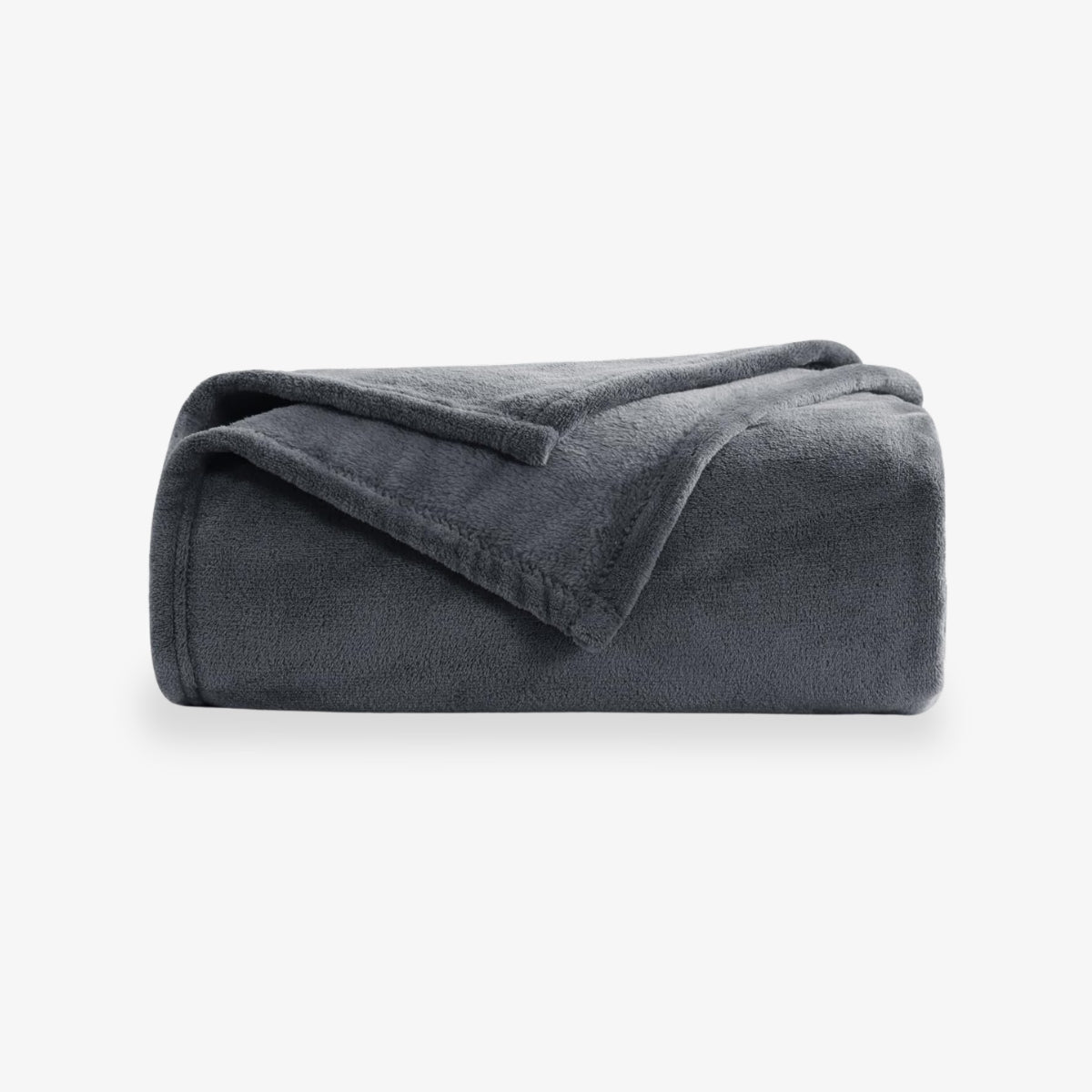 Vømre Plush Blanket - Grey Fog