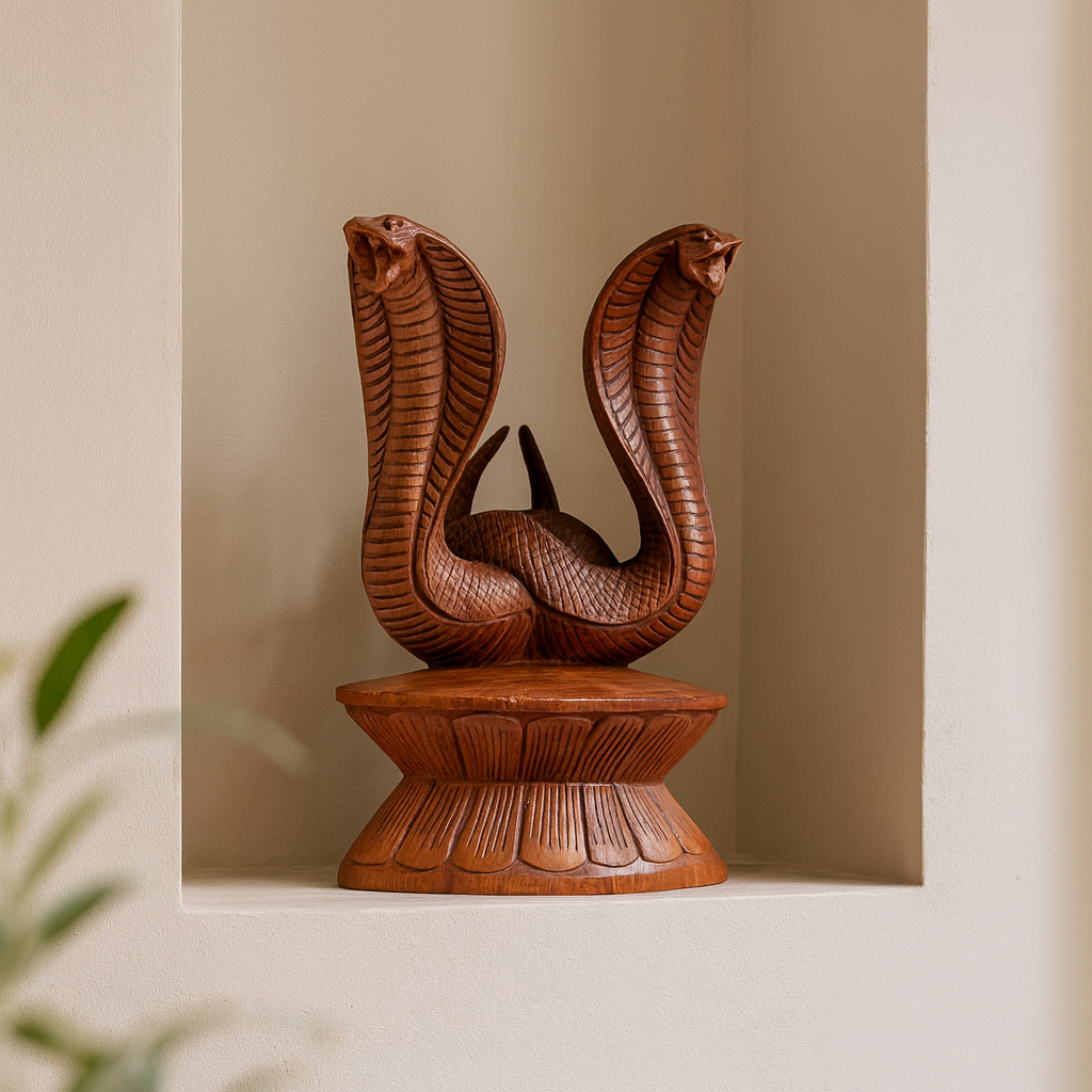 Wooden Cobra Decoration