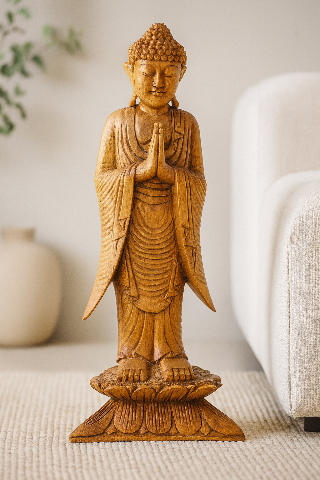 Wooden Statue - Standing Buddha